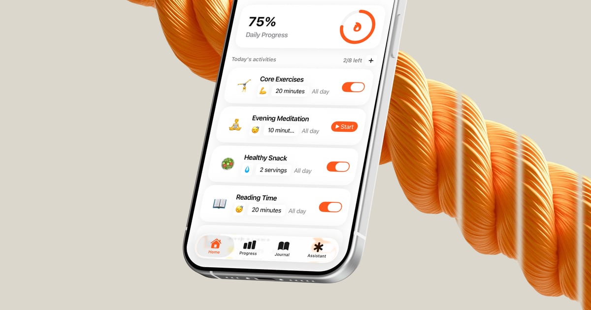 Synk AI daily activity plan for turning health goals into actions